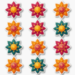 Mandalas & Rangoli - Sticker Sheet v31